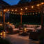 Guirlande de lumières d'extérieur tout usage avec ampoules G40, lumières de patio connectables résistantes aux intempéries pour la décoration de terrasse, de cour, de piscine et de mariage