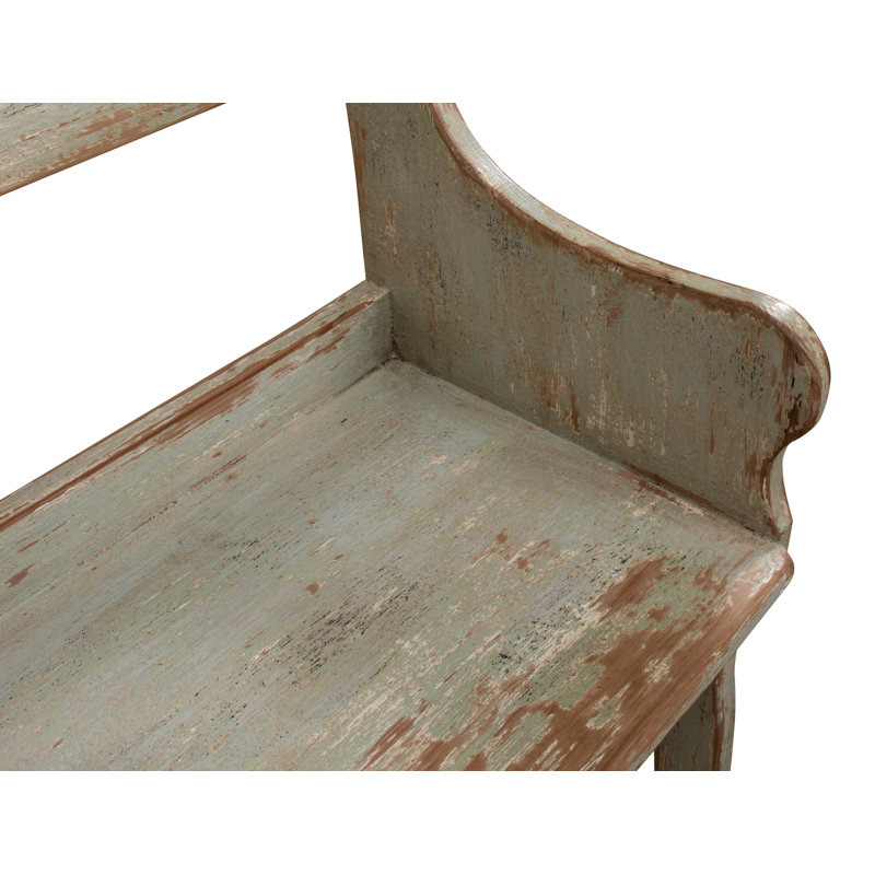 Arlo Solid Wood Bench, Green