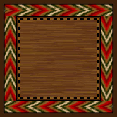 Barbera Flame Power Loom Red Rug