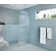 Maven 32 in. x 86.75 in. Fully Frameless Arched Fluted Single Fixed Shower Panel