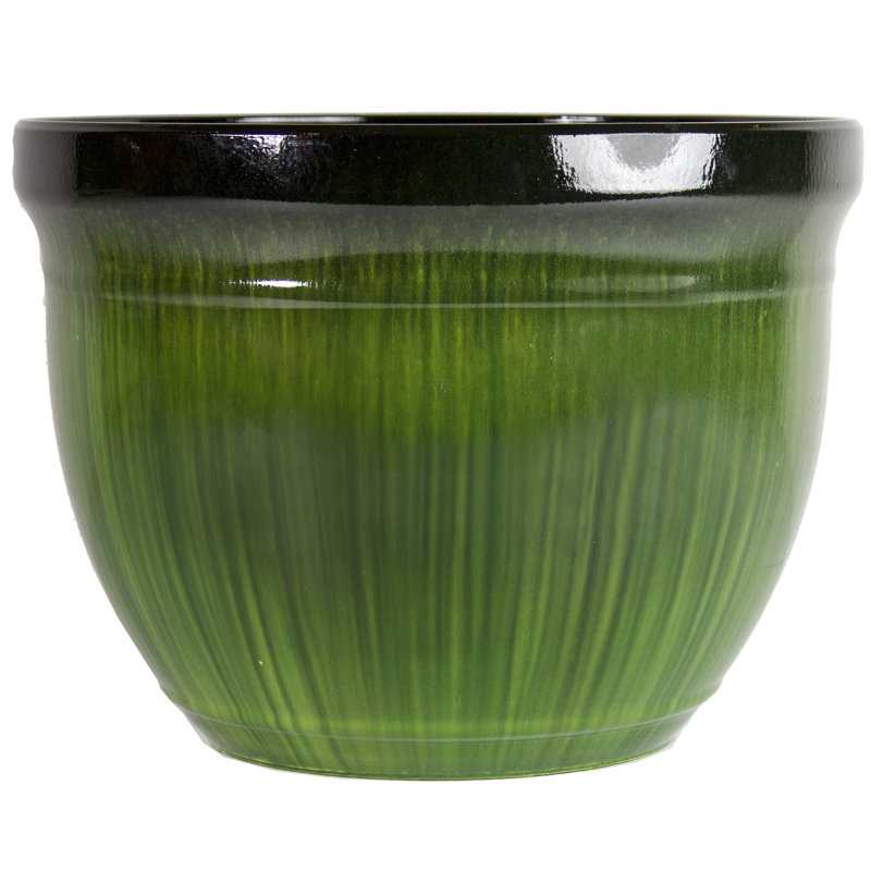 Pot Planter, Green Drip