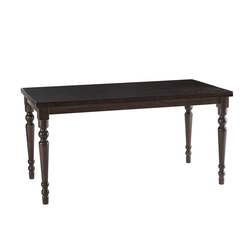 63" Rectangular Dining Table, Dark Walnut