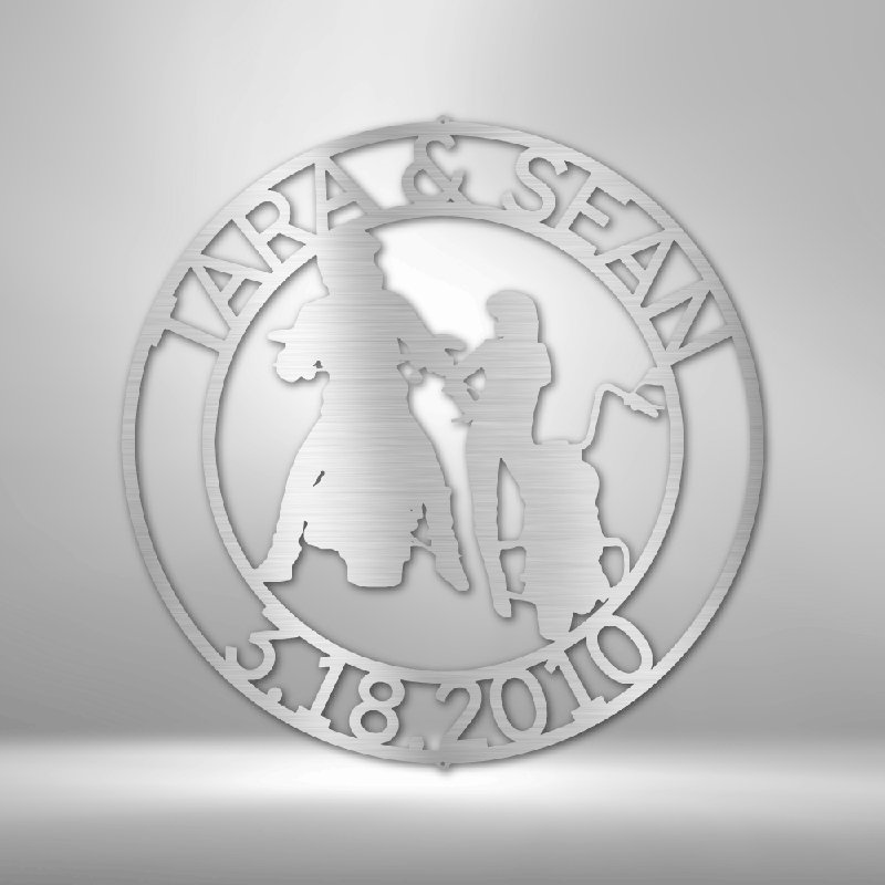 Plaque décorative personnalisée en acier 12 pièces, H 17 po x l 17,5 po x P 0,5 po, Argent argent, Oui