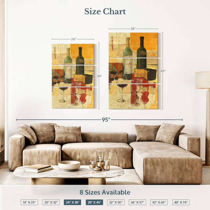Yarlin Contemporary Wine Tasting, 38" H x 24" W