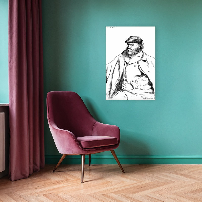 Portrait Of Cezanne, 1874 Abstract Contemporary Wall Art Print - Print, 91.44cm H x 60.96cm W