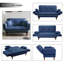Twin 56.5'' Velvet Futon And Mattress-51173390