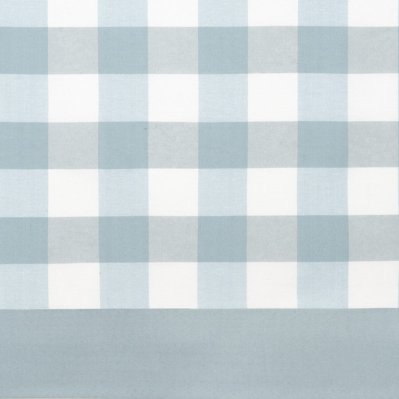 Paire de rideaux semi-transparents avec passe-tringle Jazzy, Bleu clair