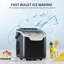 La machine à glaçons de comptoir Cowsar, machine à glaçons portative, produit 26 lb par jour avec 2 tailles de glaçons, autonettoyante, parfaite pour la maison, la cuisine, le bureau et les fêtes-88061390