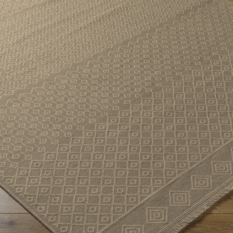 Tan Modern Washable Rug, Geometric Rug For Living Room, Dining Room, Bedroom, Kitchen, Rectangle 79 x 152 cm