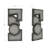 Teo Wall Sculpture Charcoal