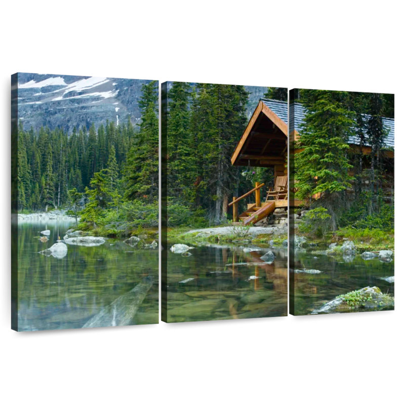 Alvord Ohara Lake House, H 36 po x l 57 po