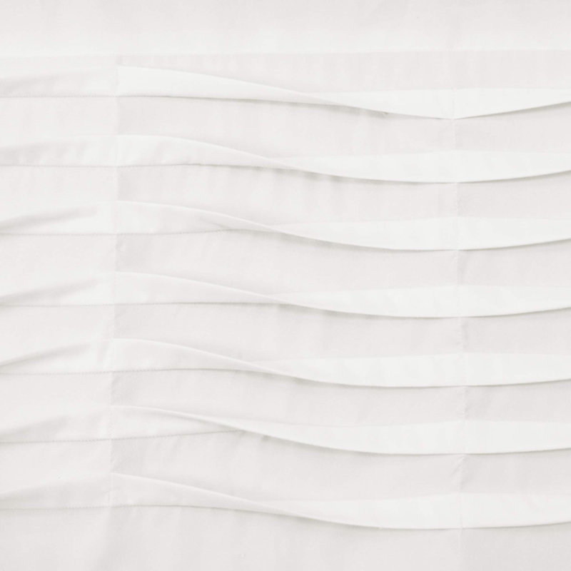 Solid Colour Tailored Window Valance, White