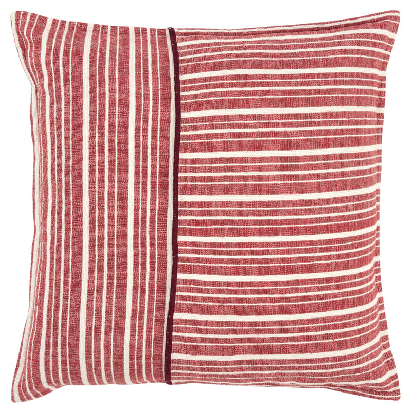 Coussin décoratif 100% coton Berthe (rembourrage en polyester), Bleu sarcelle
