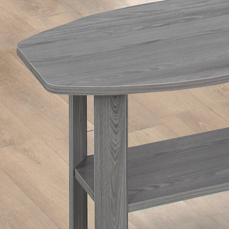 Ensemble de table, ensemble 3 pièces, café, bout, côté, accent, stratifié, transitionnel, Gris
