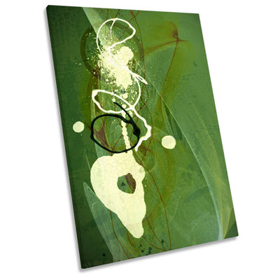 Abstract Green Modern - Wrapped Canvas Painting