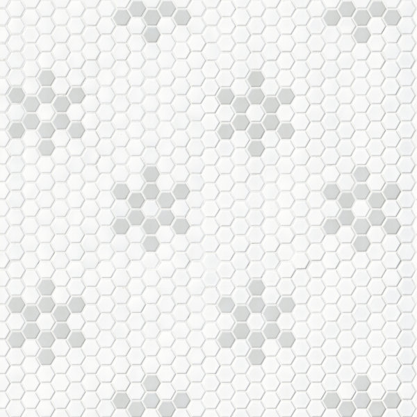Ackland Florava 12 in. x 12 in. Matte Porcelain Mosaic Floor and Wall Tile