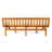 Convertible Daybed In Wood With Slat Paneling And Water- Cushions, 74.79" W X 40.28" D 12.5" H, Beige Function Panel, 74.79W 40.28D 12.5H