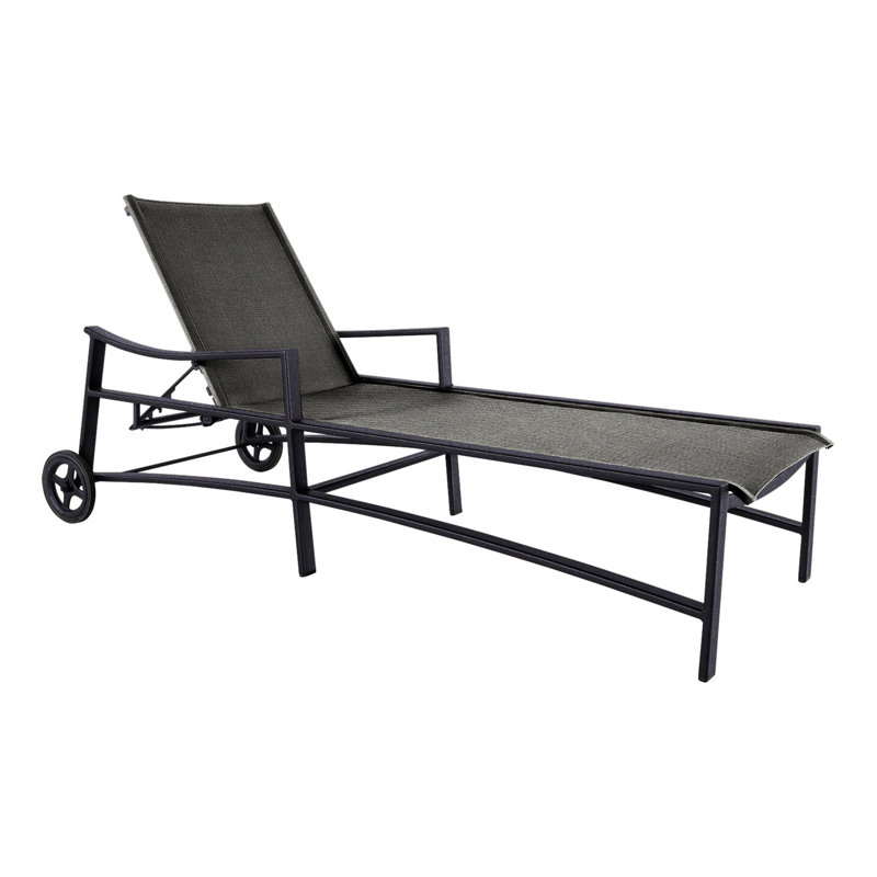 Avana Outdoor Chaise Lounge, Logan Graphite, Graphite