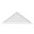 Triangle Surface Mount Functional Brickmould Sill Frame PVC Gable Vent 11/12 Pitch-43316127