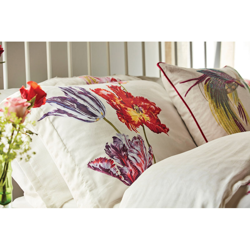 Tulipomania Cotton Duvet Cover Set, Double Duvet Cover + 2 Pillowcases