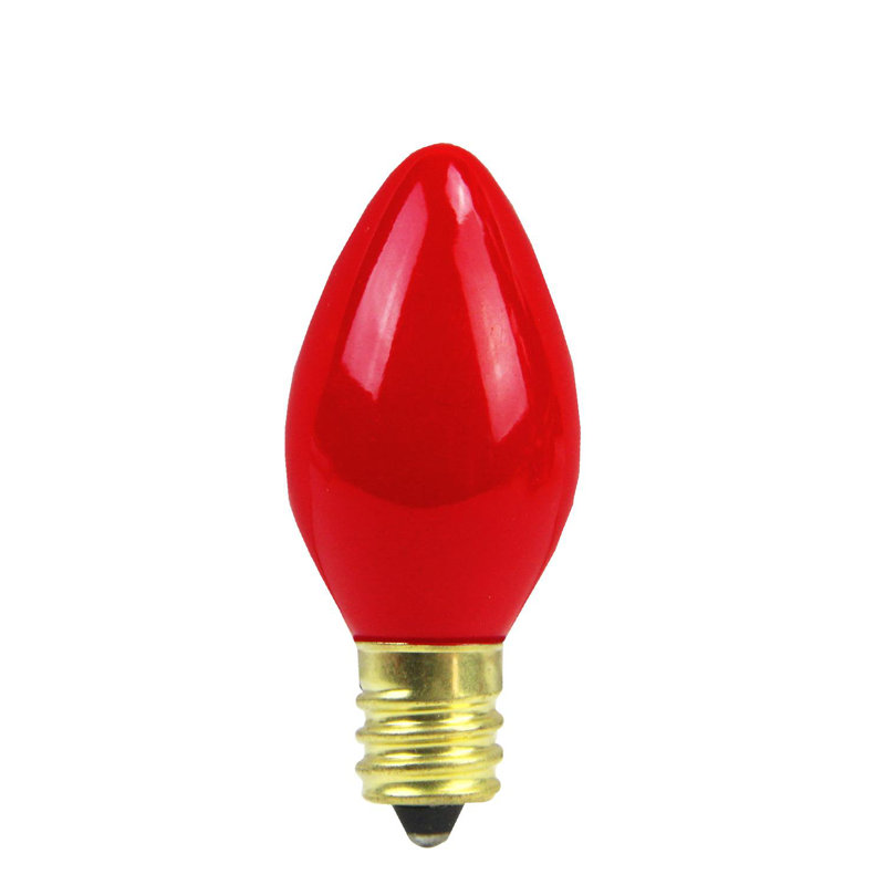 Ampoules de rechange opaques de Noël C7, Rouge