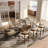 Mid-Century Modern Wood Dining Chairs, Upholstered PU Leather Wood Dining Chair Side Chair, Fully Assembled-1474336971