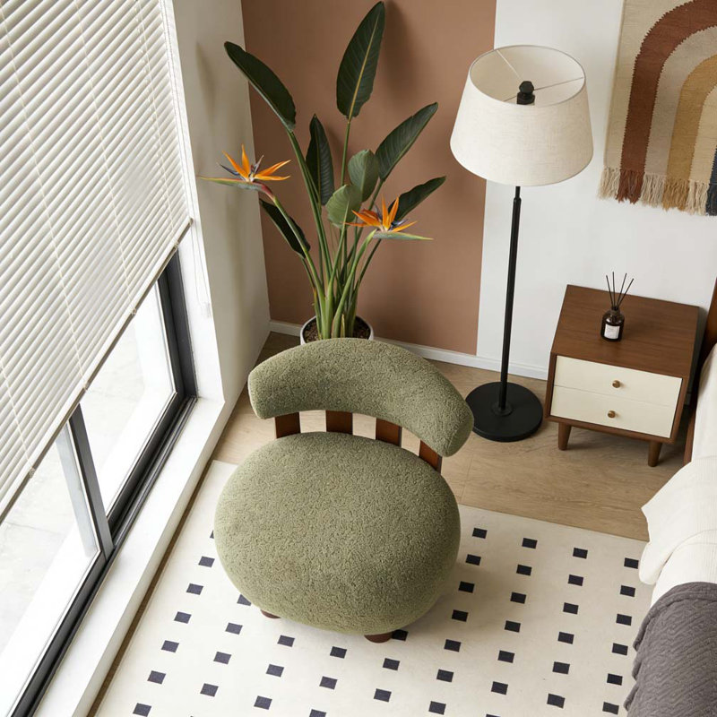 Fauteuil d'appoint Modern, Vert olive