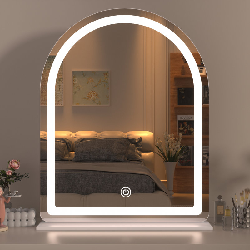  Lighted Makeup Mirror, Hollywood Vanity Mirror with Lights, 30" x 26"