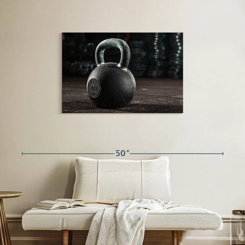 Sireci Heavy Gym Kettlebell, 24" H x 36" W