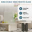 3-Lite 78" Frosted Glass Double Bi-Fold Doors for 80" Door Opening Height with Installation Hardware Kit-100169604