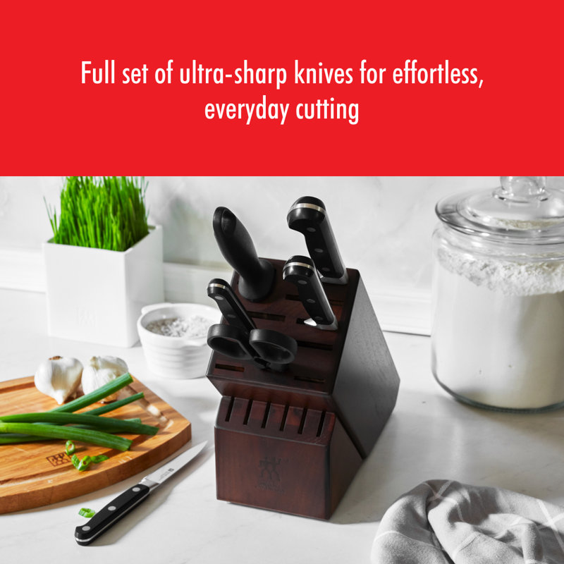 Zwilling Professional "S" 10-piece Knife Block Set, Walnut