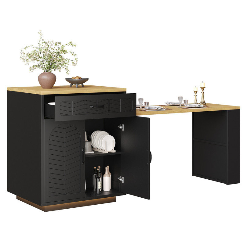 Kitchen Island, Black