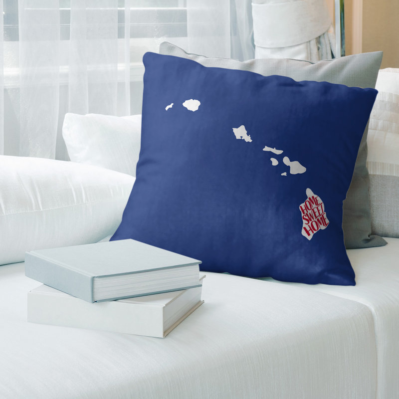 Cotton Blend Reversible Throw Pillow