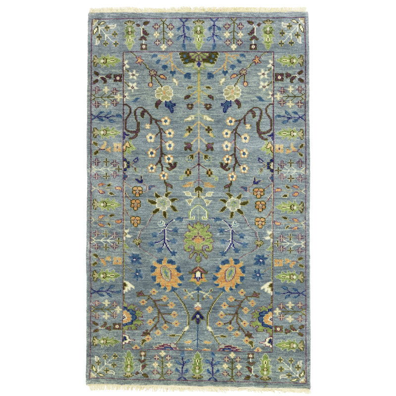 Tapis oriental Oushak Chobi, Rectangle 2 pi 11 po x 5 pi 1 po 