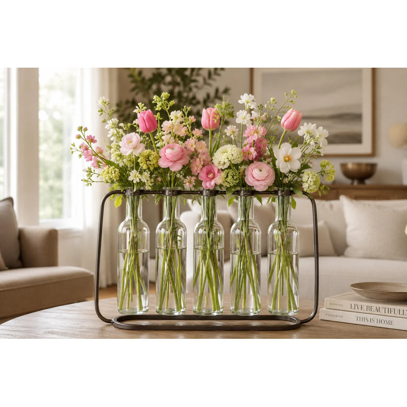 Vase de table suspendue en métal Bourn