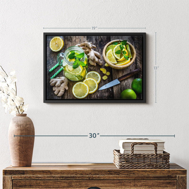 Impression sur toile Lemon Kitchen, H 13 po x l 19 po