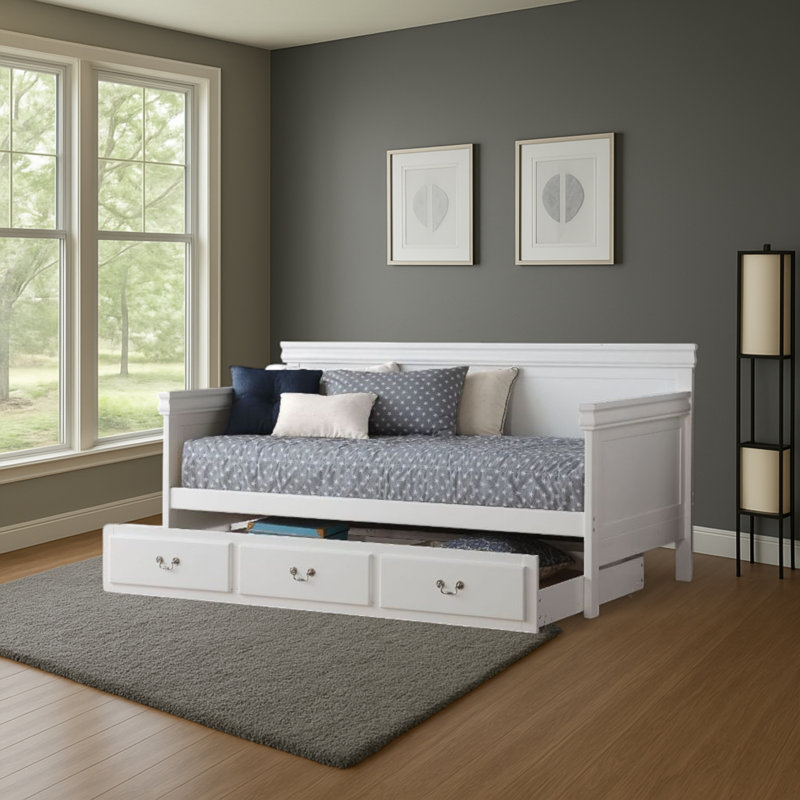 Lit gigogne simple Radiance, Blanc