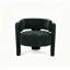 Chaise d'appoint moderne à dossier creux avec tissu texturé-1703989896