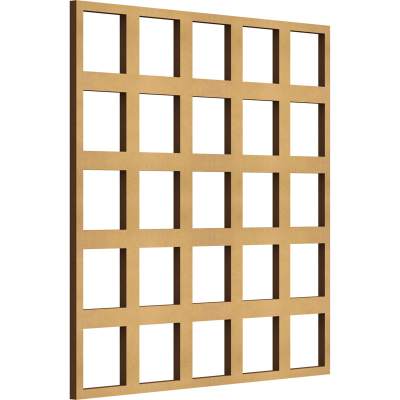 Panneaux muraux en bois Manchester, H 15 3/8 po x l 15 3/8 po x P 3/8 po, Bois