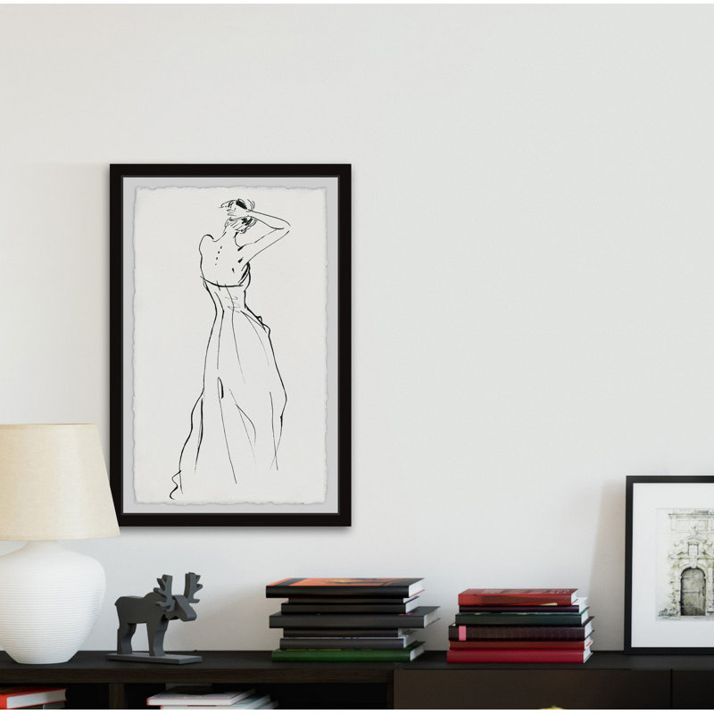 Sexy Back 1 Piece Single Picture Frame Painting, 30cm H x 20cm W x 3.81cm D