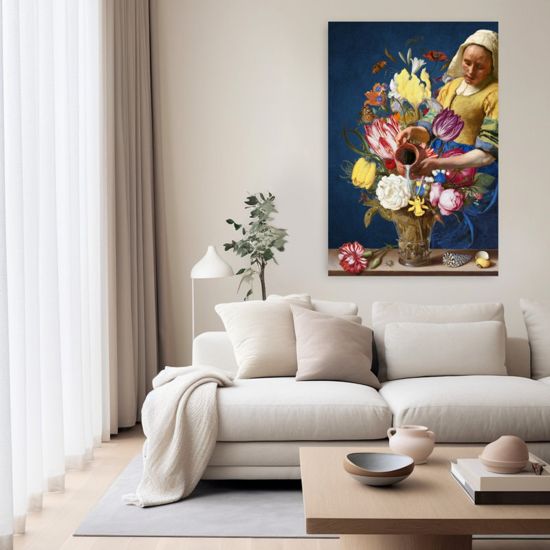 Art contemporain contemporain au printemps, H 60 po x l 40 po