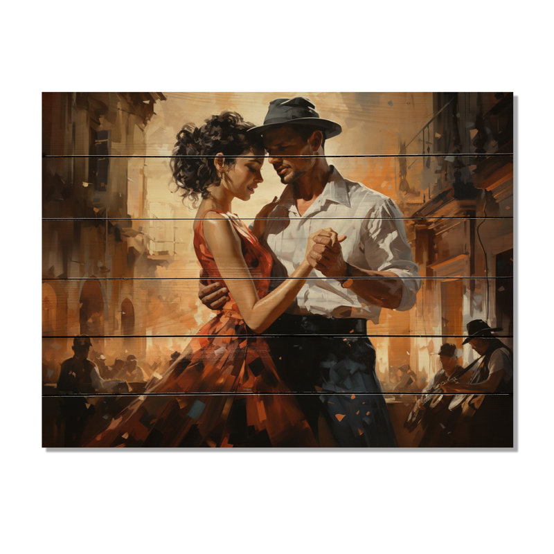 Carrazco " Cuba Salsa Nights Dancers I ", 10" H x 20" W x 0.78" D