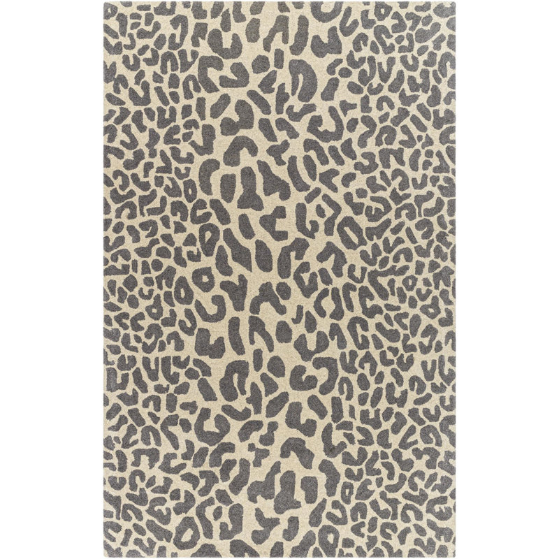 Bauwine Wool Animal Print Indoor Rug, Rectangle 8' x 11'
