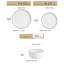  36 Piece Porcelain China Dinnerware Set - Service for 12