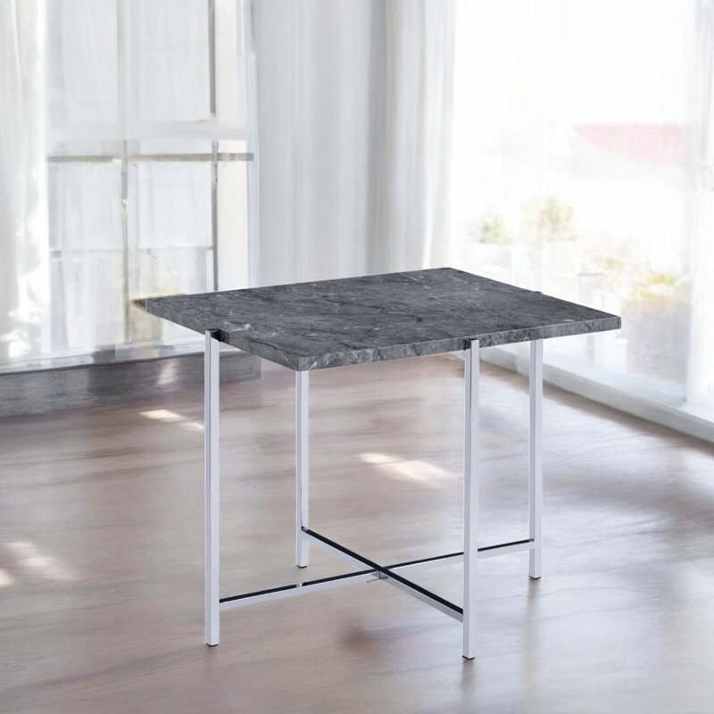 Table de bout, chrome