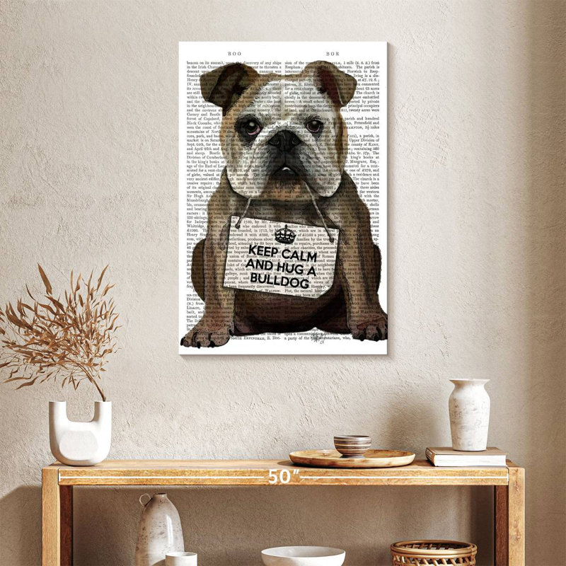 Bouledogue Brampt, H 36 po x l 24 po