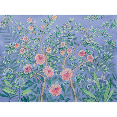 Ursa French Garden Purple - Wrapped Canvas Print