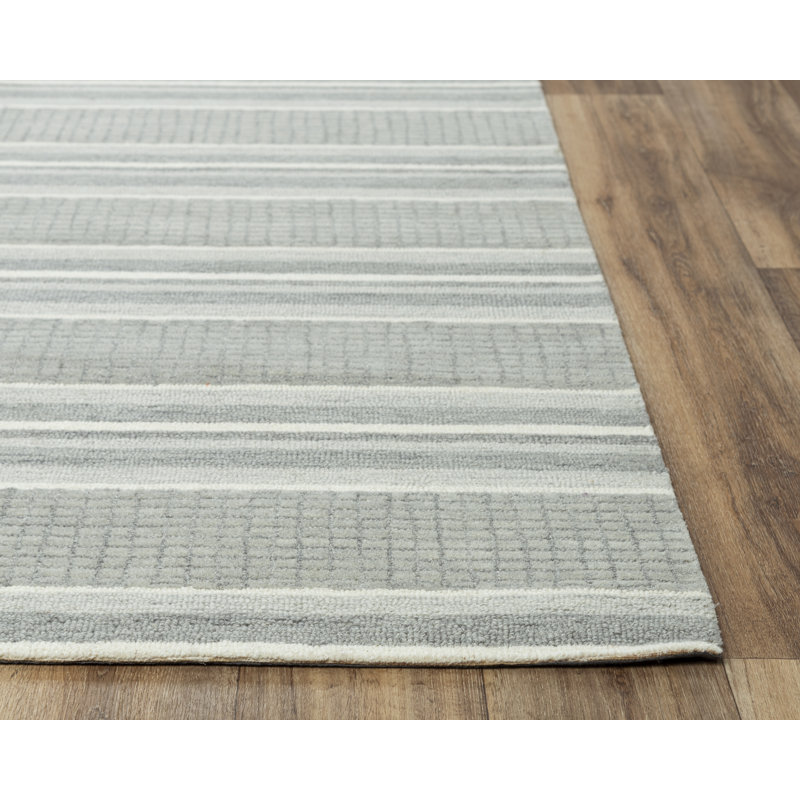 Wool Striped Indoor Rug, Rectangle 7'9" x 9'9"