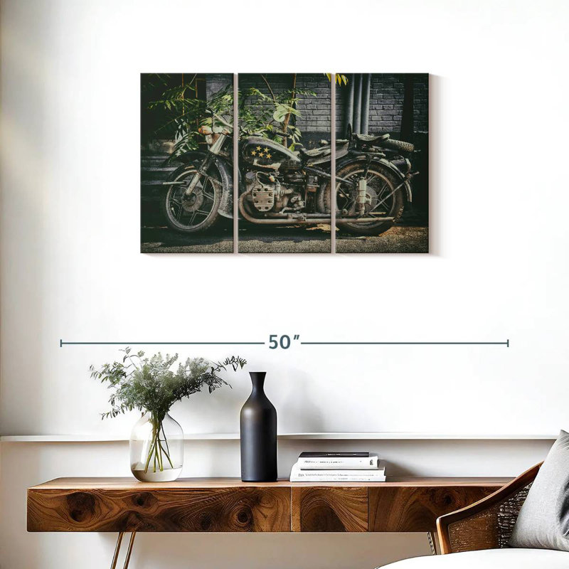 Mehar Motorcycle Five Stars, 20" H x 33" W