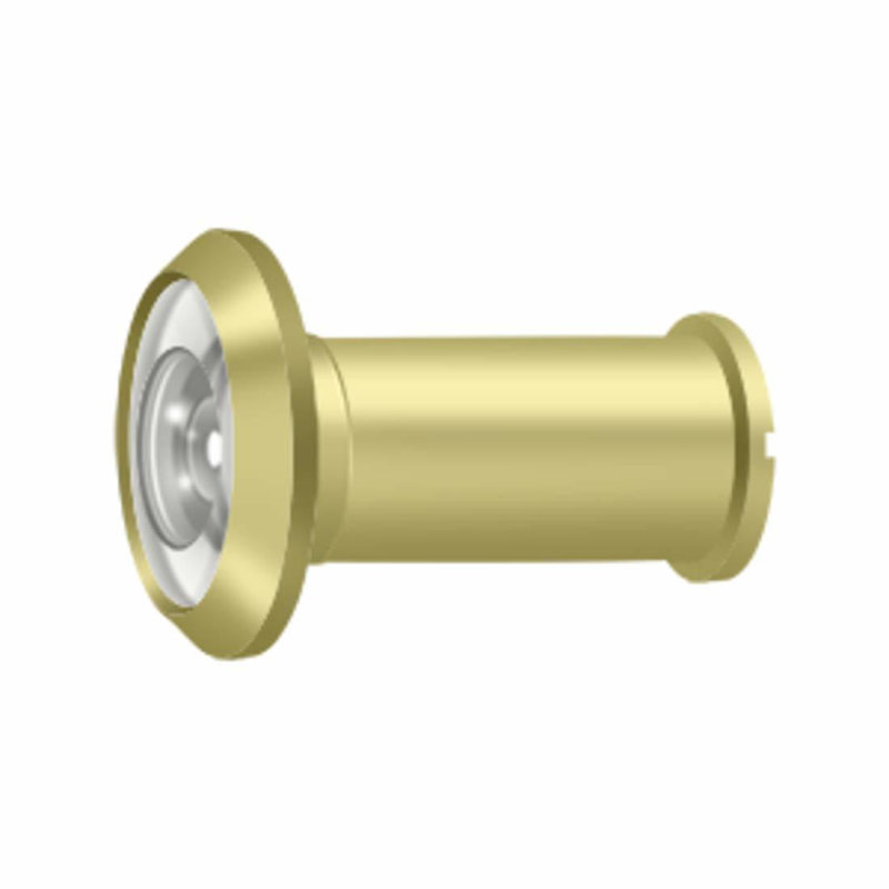 Deltana 55211U26D-UL Fire Rated Door Viewer; Satin Chrome Finish, Bright Brass